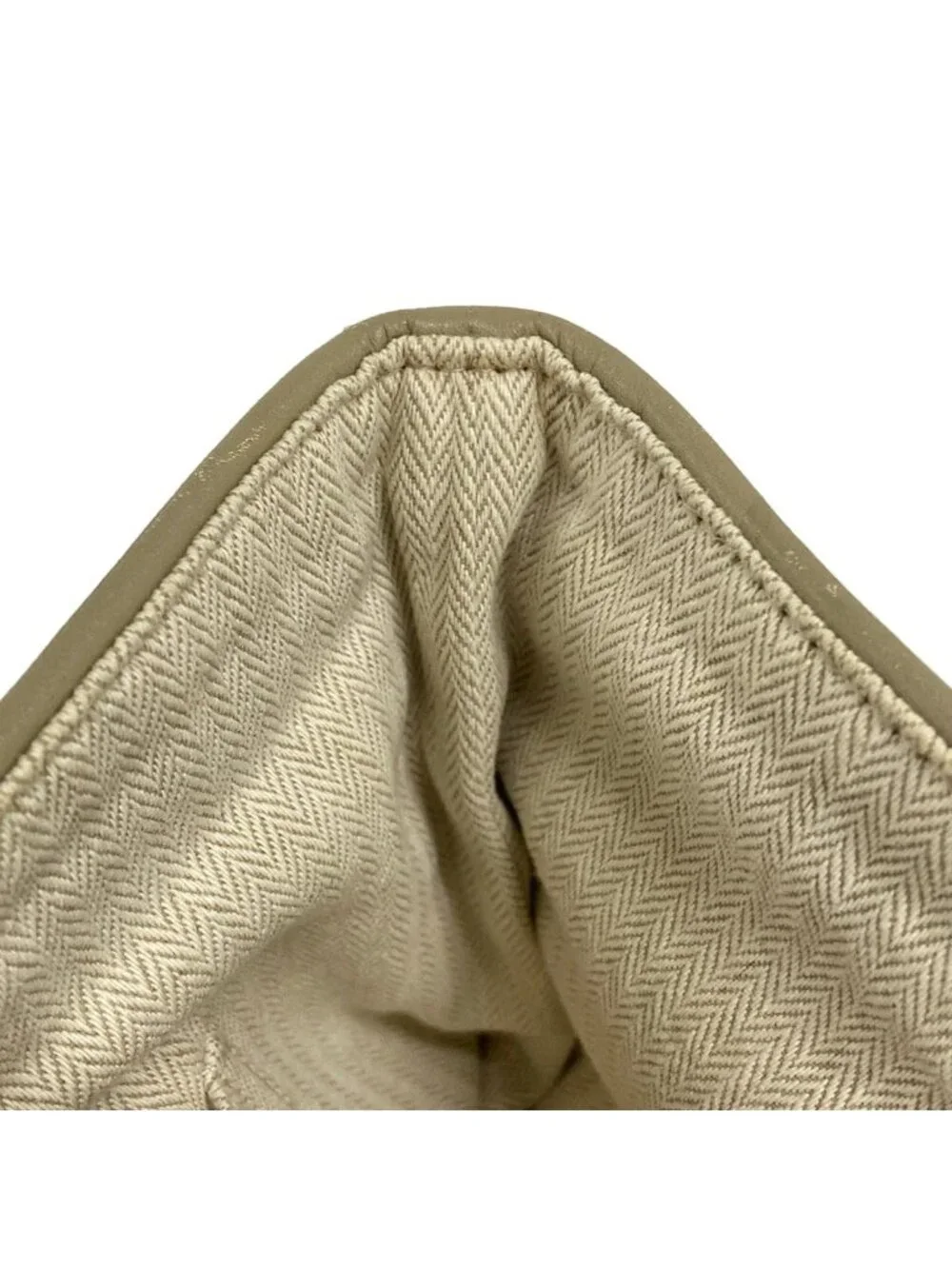 Hermes Tote Chain Nye PM Gray Beige Silver Braided Leather